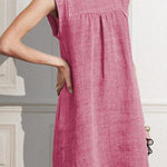 CASUAL SLEEVELESS A-LINE MINI DRESS