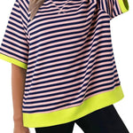 Women's Oversized Striped T Shirts