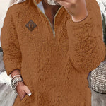 Ayla ��� Ultra-Soft High-Neck Fleece Pullover