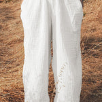 Loose wide leg trousers with leggings and sports trousers