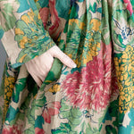 National Style Flower Printed Long Dress