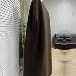 Simple Sleeveless Solid Color Round-Neck Cape Outerwear