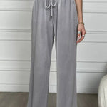 Golden Velvet Wide -legged Pants Straight Velvet Pants