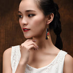 Original Geometry Split-Joint Wooden Earrings Accessories