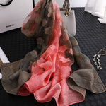 Original Floral Sun-Protection Silk Scarf
