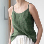 Women's Casual Loose Cotton Linen Suspender Top