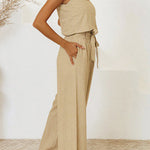 vest sleeveless trousers loose suit
