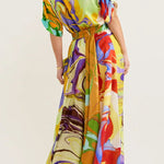 Silk Skirt and Skirt in Multi