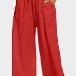 Solid color loose and comfortable casual trousers