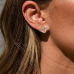 Queen of Hearts Crystal Stud Earrings