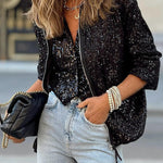 Casual fashion classic sequined jacket