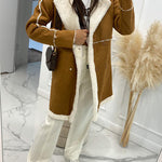 Fashionable Lamb Wool Patchwork Casual Jacket