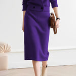 Solid Color Skirts Bottoms