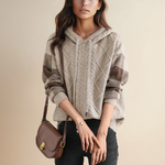 Karla | Hooded Jacquard Sweater