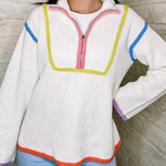 GINNY QUARTER ZIP SWEATER
