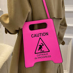 Original Stylish Letter Print PU Shoulder Bag