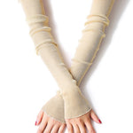 Sun Protection Mesh Solid Color Sleevelet