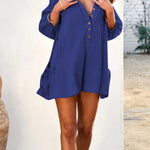 Long Sleeve Large Pocket Casual Jumpsuit