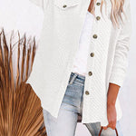 Lugogne Relaxed Lapel Oversized Long Sleeve Shirt
