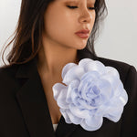 Flower Shape Solid Color Brooch Accessories
