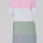 Multicolor Color Block Casual Pocketed Duster Cardigan