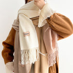 Solid Color Tasseled Scarf Scarfs&Hats