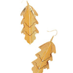 Layered Solid Color Textured Earrings Accessories