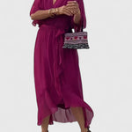Nada | Elegant V Neck Dress