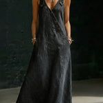 Vera™ | Long denim dress with buttons