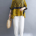 Original Printing Batwing Sleeve T-Shirts Tops