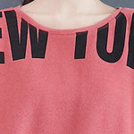 Stylish Letter Print Round-Neck Sweatshirt