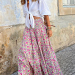 Plan for Paradise Floral Smocked Waist Maxi Dress