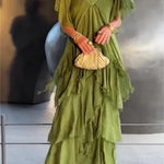 Zunera™ | Elegant V-Neck Long Dress