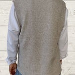 braided sleeveless sweater
