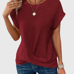 Lina | Stylish Crew Neck Blouse