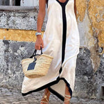 Two-Color Block Slip Dress