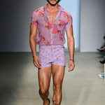 Men's Floral Print Straight Casual Shorts