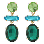 Original Statement Contrast Color Earrings