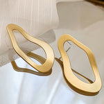 Simple Normcore Irregular Geometry Alloy Earrings