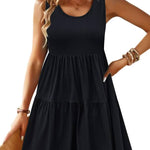 Womens Summer Sundress Boho Floral Casual Tank Dresses
