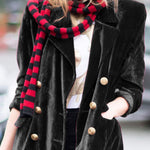 Golden velvet temperament party ladies mid-length suit jacket
