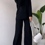 Chic Slit Casual Two-piece Set