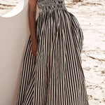 Elegant Zebra Stripe Dress