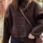 Fashion Women's Wear Button Woolen Coat