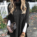 Till It's Over High Neck Cape Sweater