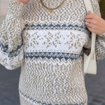 Chic Christmas Turtleneck Snowflake Sweater