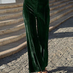 Elegant Solid Patchwork High Waist Speaker Solid Color Bottoms(5 Colors)