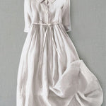 Literary Simple Cotton Dress
