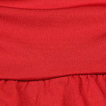 A-Line Elasticated Waist Backless Pleated Solid Color Split-Joint Deep V-Neck Mini Dresses