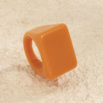 Original Stylish Resin 8 Colors Geometric Ring